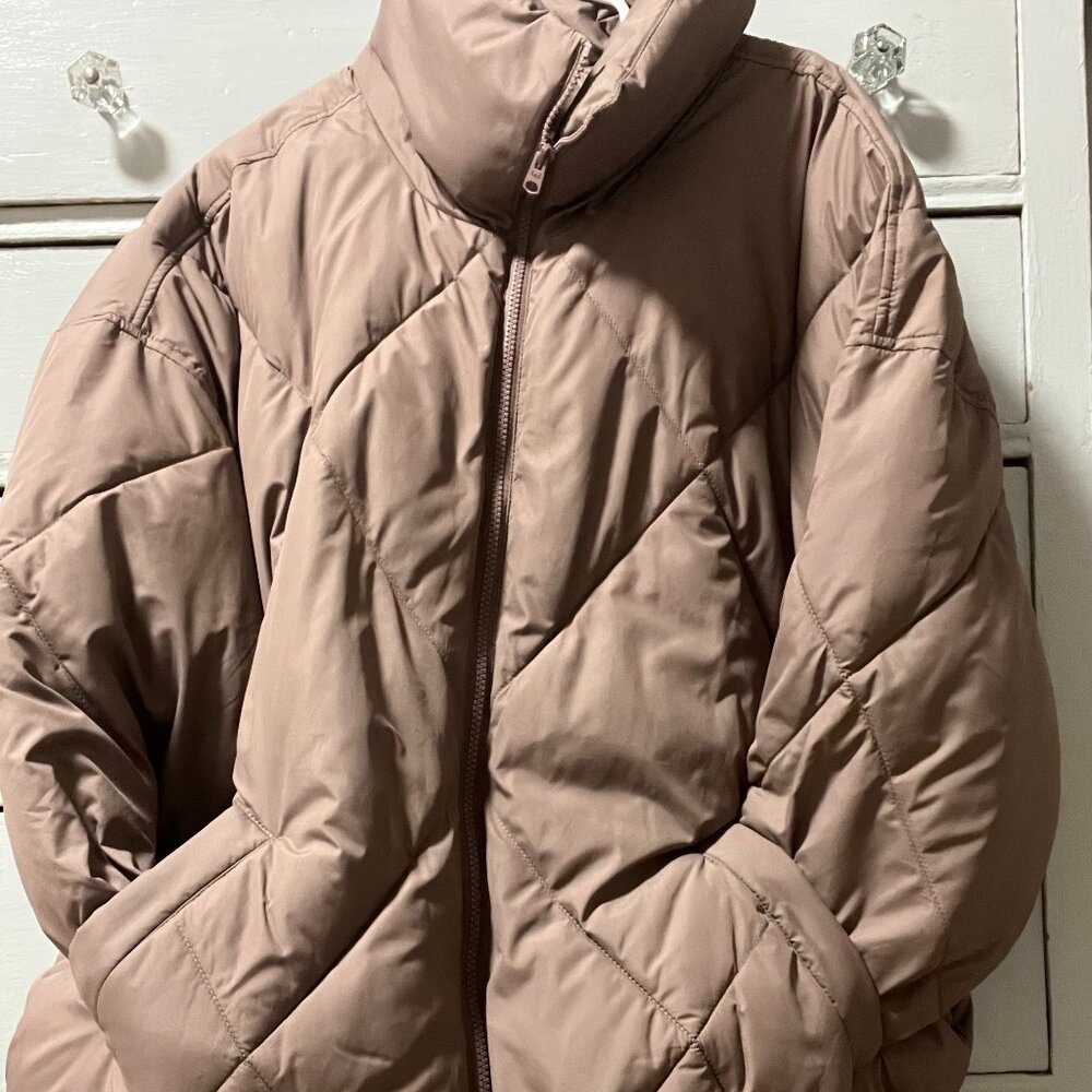 Abercrombie Chocolate Brown Puffer Jacket Size XL